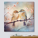 Tableaux Deux oiseaux sur une branche