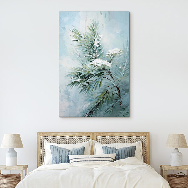 Peinture d'une plante à fleurs blanches Tableaux Peinture d'une plante à fleurs blanches