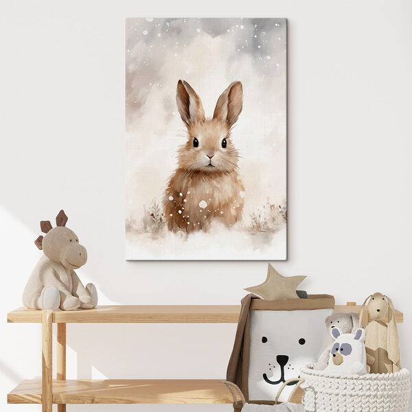 Lapin dans la neige Tableaux Lapin dans la neige