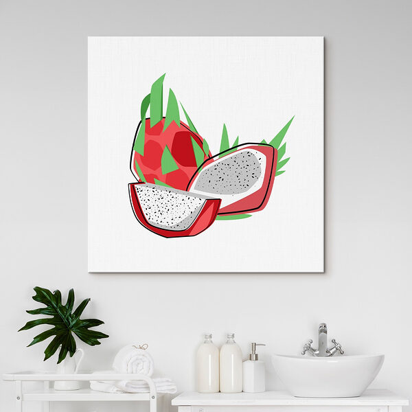 Dessin d'un fruit du dragon Tableaux Dessin d'un fruit du dragon