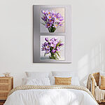Tableaux Magnifiques fleurs violettes dans un vase