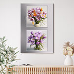 Tableaux Collage de fleurs dans un vase