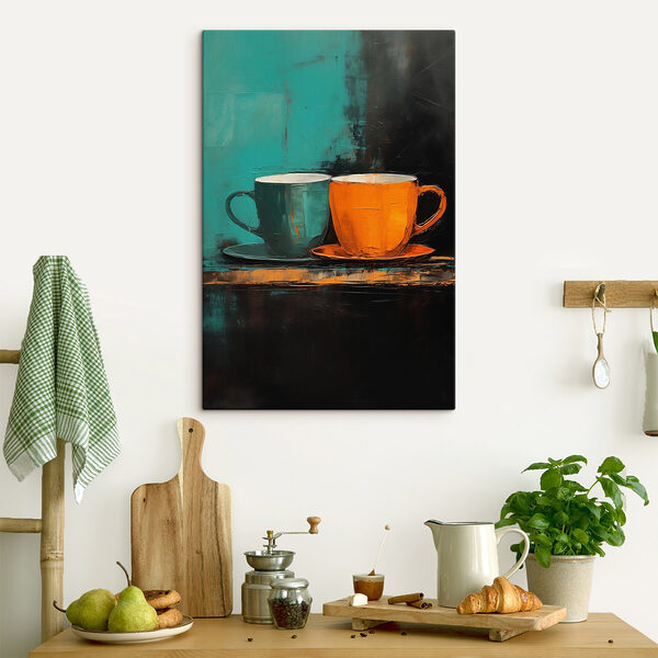 Peinture de deux tasses Tableaux Peinture de deux tasses