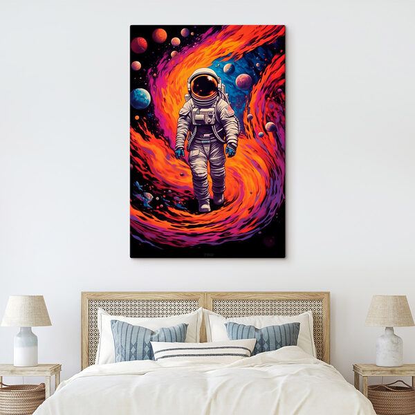 Un astronaute marchant dans l'espace Tableaux Un astronaute marchant dans l'espace