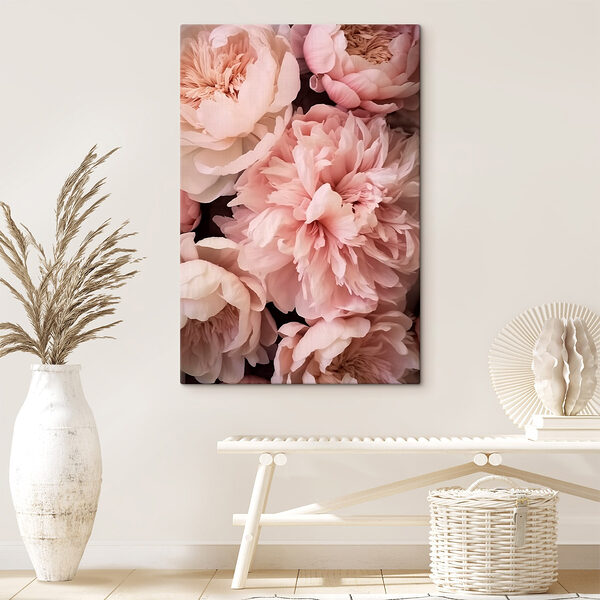Groupe de fleurs roses Tableaux Groupe de fleurs roses
