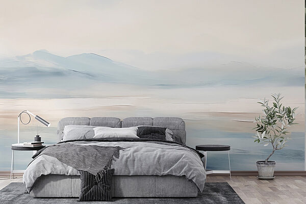 Peinture d'un paysage Papier peint Peinture d'un paysage