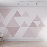 Papier peint Groupe de triangles alignés