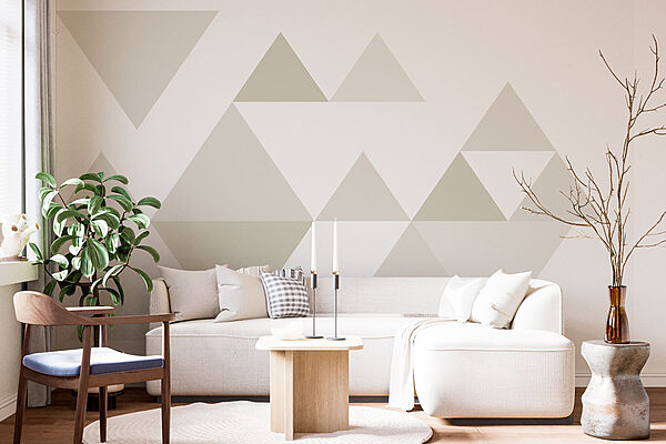 Groupe de triangles alignés Papier peint Groupe de triangles alignés