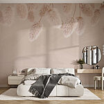 Papier peint Groupe de fleurs pelucheuses