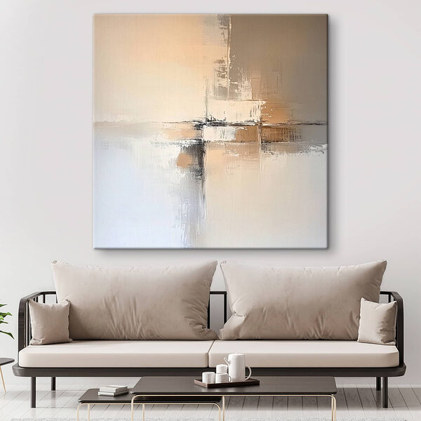Fond blanc et brun Tableaux Fond blanc et brun