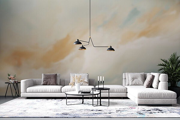 Image floue d'un nuage Papier peint Image floue d'un nuage