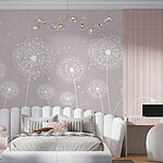 Papier peint Les graines de pissenlit flottent en harmonie