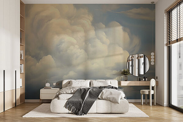 Nuages dans le ciel Papier peint Nuages dans le ciel