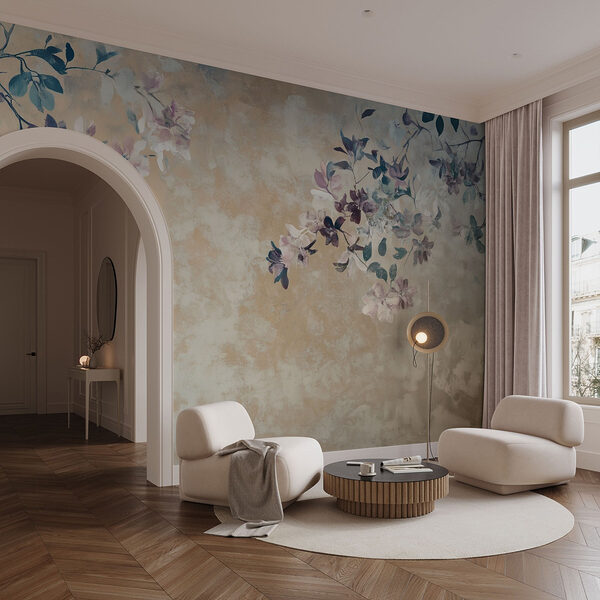 Des fleurs délicates sur une toile de fond douce Papier peint Des fleurs délicates sur une toile de fond douce