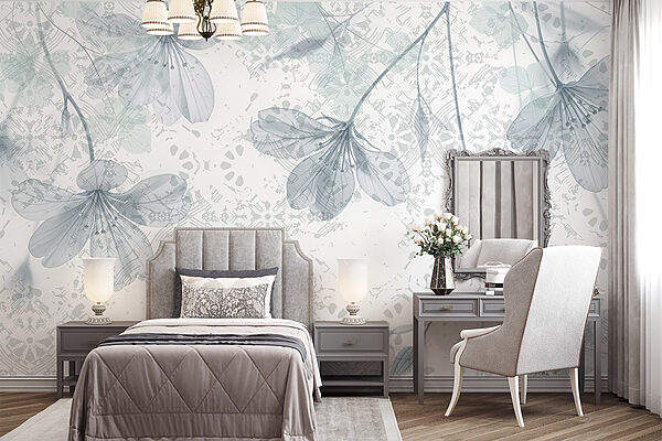 Des fleurs délicates sur une toile de fond douce Papier peint Des fleurs délicates sur une toile de fond douce