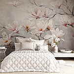 Papier peint Peinture de fleurs sur une branche