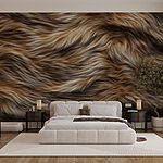 Papier peint Texture douce et fluide dans des tons chauds