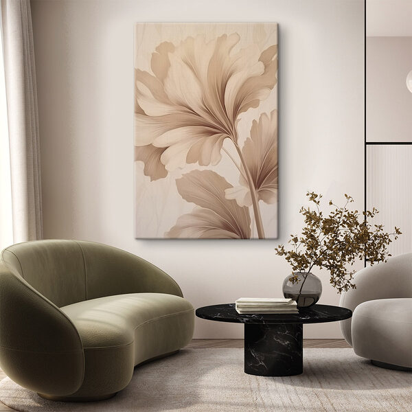 Feuilles délicates dans des tons doux Tableaux Feuilles délicates dans des tons doux