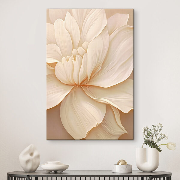 L'élégance douce d'une fleur pâle Tableaux L'élégance douce d'une fleur pâle