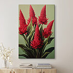 Tableaux Peinture de fleurs rouges