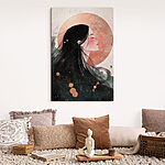 Tableaux Femme aux longs cheveux noirs