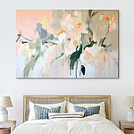 Tableaux Peinture de fleurs sur un mur