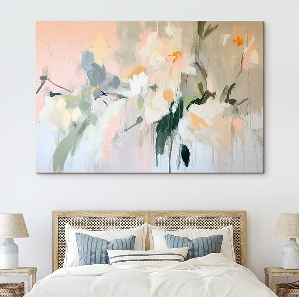 Peinture de fleurs sur un mur Tableaux Peinture de fleurs sur un mur