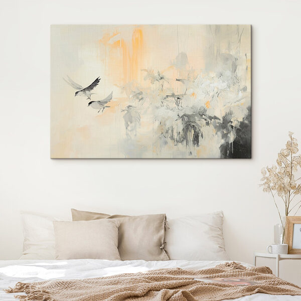 Peinture d'oiseaux volant dans les airs Tableaux Peinture d'oiseaux volant dans les airs