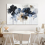 Tableaux Peinture de fleurs sur fond blanc