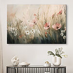 Tableaux Canvas prints Painting of flowers in a field