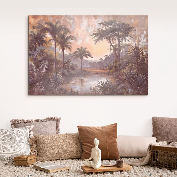 Rivière avec arbres et plantes Tableaux Rivière avec arbres et plantes