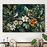 Tableaux Oiseaux sur une branche avec des fleurs
