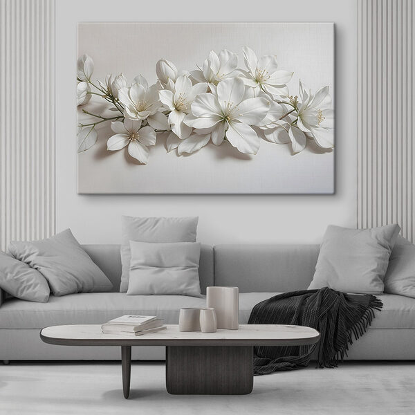 Groupe de fleurs blanches Tableaux Groupe de fleurs blanches