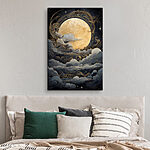 Tableaux La lune dans les nuages