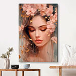 Tableaux Femme avec des fleurs dans les cheveux
