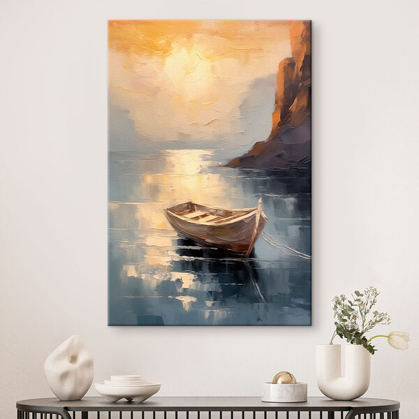 Peinture d'un bateau dans l'eau Tableaux Peinture d'un bateau dans l'eau