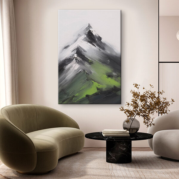 Peinture d'un sommet de montagne Tableaux Peinture d'un sommet de montagne