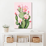 Tableaux Cactus à fleurs roses