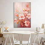Tableaux Peinture de fleurs roses