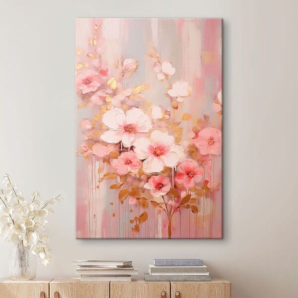 Peinture de fleurs roses Tableaux Peinture de fleurs roses