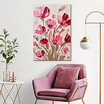 Tableaux Peinture de fleurs roses