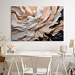 Tableaux Des textures fluides dans des teintes douces.