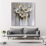 Tableaux Peinture de fleurs sur fond blanc