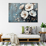 Tableaux Peinture de fleurs blanches