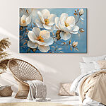 Tableaux Peinture de fleurs blanches