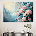 Tableaux Peinture de fleurs roses