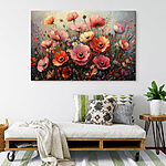 Tableaux Peinture de fleurs dans un champ
