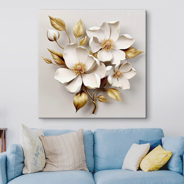Des fleurs délicates dans des tons doux Tableaux Des fleurs délicates dans des tons doux