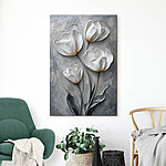 Tableaux Peinture de fleurs blanches