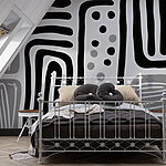 Papier peint Motif noir et blanc